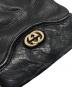 中古・古着 GUCCI (グッチ) レザーグローブ ブラック：7000円