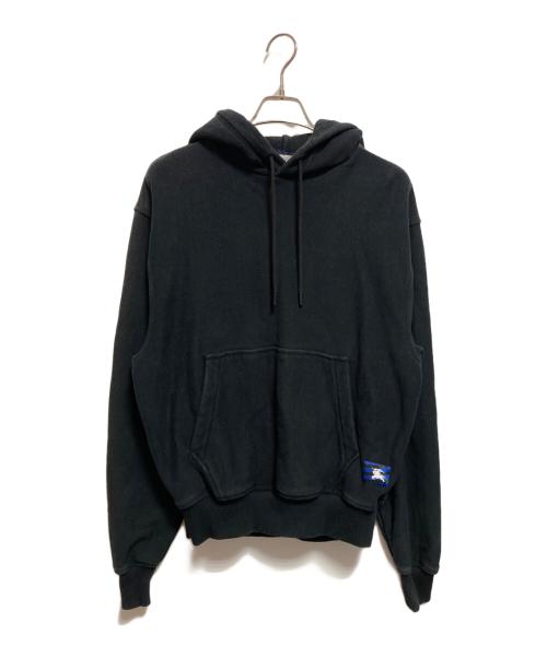 BURBERRY（バーバリー）BURBERRY (バーバリー) ロゴワッペンプルオーバーパーカー ブラック サイズ: XSの古着・服飾アイテム