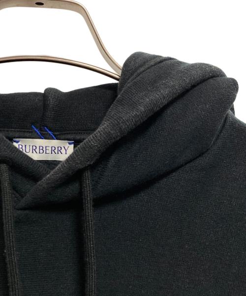 BURBERRY（バーバリー）BURBERRY (バーバリー) ロゴワッペンプルオーバーパーカー ブラック サイズ: XSの古着・服飾アイテム