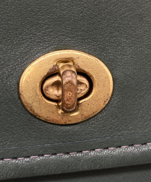 COACH（コーチ）COACH (コーチ) ターンロックショルダーバッグ グリーンの古着・服飾アイテム