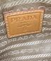 中古・古着 PRADA (プラダ) ロゴジャガードポーチ ベージュ：8000円