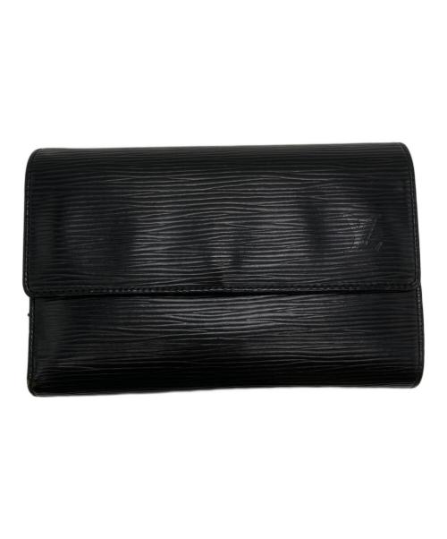 LOUIS VUITTON（ルイ ヴィトン）LOUIS VUITTON (ルイ ヴィトン) 3つ折り財布 ブラックの古着・服飾アイテム