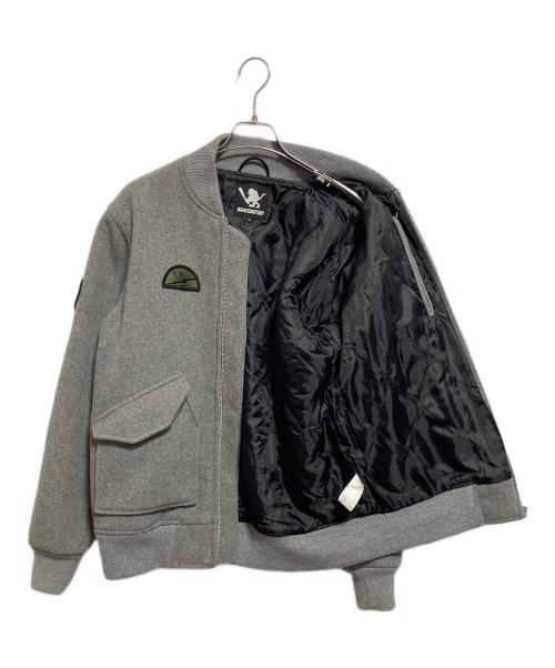 SANTASTIC（サンタスティック）SANTASTIC (サンタスティック) ウールスタジャン グレー サイズ:Lの古着・服飾アイテム