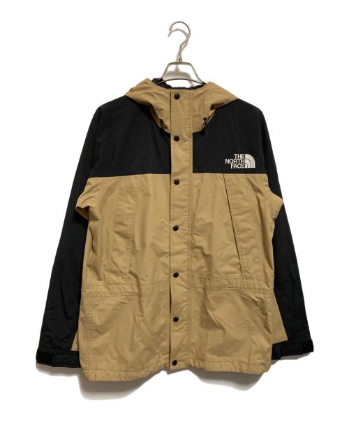 THE NORTH FACE（ザ ノース フェイス）THE NORTH FACE (ザ ノース フェイス) MOUNTAIN LIGHT JACKET ベージュ×ブラック サイズ:Lの古着・服飾アイテム