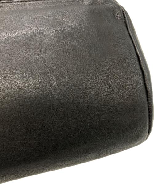 kawa-kawa（カワカワ）kawa-kawa (カワカワ) フラップレザーショルダーバッグ ブラックの古着・服飾アイテム