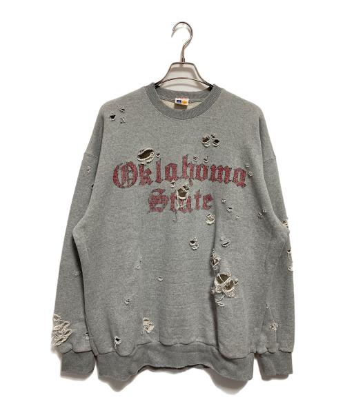 FREAK'S STORE（フリークスストア）FREAK'S STORE (フリークスストア) ダメージ加工スウェット グレー サイズ:Lの古着・服飾アイテム