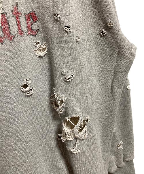 FREAK'S STORE（フリークスストア）FREAK'S STORE (フリークスストア) ダメージ加工スウェット グレー サイズ:Lの古着・服飾アイテム
