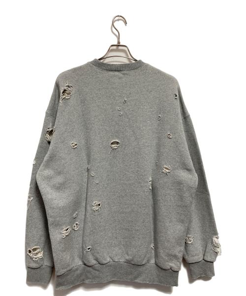 FREAK'S STORE（フリークスストア）FREAK'S STORE (フリークスストア) ダメージ加工スウェット グレー サイズ:Lの古着・服飾アイテム