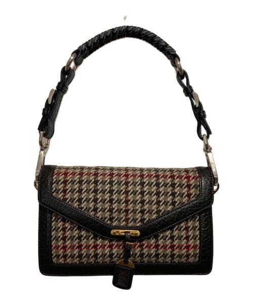 PRADA（プラダ）PRADA (プラダ) ベルリーノ・トリムヴィンテージバッグ ブラウンの古着・服飾アイテム