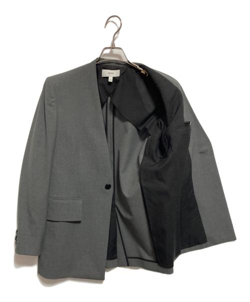 HYKE（ハイク）HYKE (ハイク) ノーカラージャケット グレー サイズ:1の古着・服飾アイテム