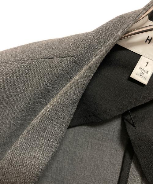 HYKE（ハイク）HYKE (ハイク) ノーカラージャケット グレー サイズ:1の古着・服飾アイテム