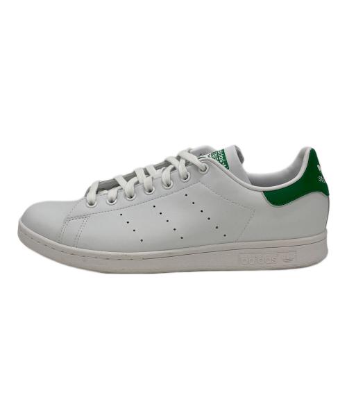 adidas（アディダス）adidas (アディダス) ローカットスニーカー ホワイト×グリーン サイズ:US10.5の古着・服飾アイテム