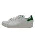 adidas (アディダス) ローカットスニーカー ホワイト×グリーン サイズ:US10.5：8000円