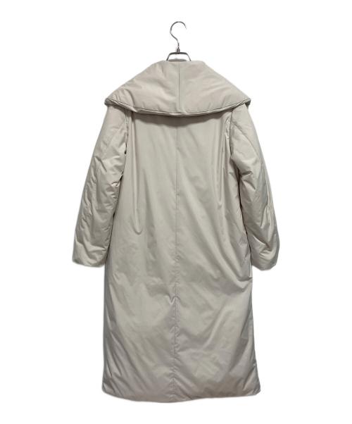 icB（アイシービー）icB (アイシービー) ADSダウン フーデットロングコート ベージュの古着・服飾アイテム