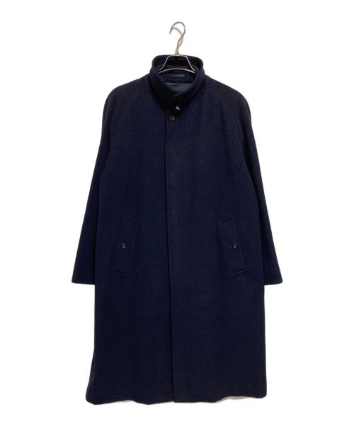 Burberry's（バーバリーズ）Burberry's (バーバリーズ) カシミヤ混ステンカラーコート ネイビー サイズ:170の古着・服飾アイテム