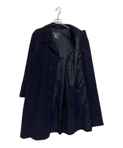 Burberry's（バーバリーズ）Burberry's (バーバリーズ) カシミヤ混ステンカラーコート ネイビー サイズ:170の古着・服飾アイテム