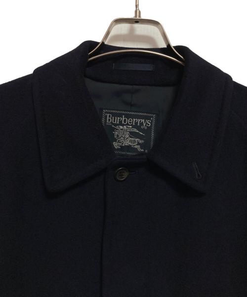 Burberry's（バーバリーズ）Burberry's (バーバリーズ) カシミヤ混ステンカラーコート ネイビー サイズ:170の古着・服飾アイテム