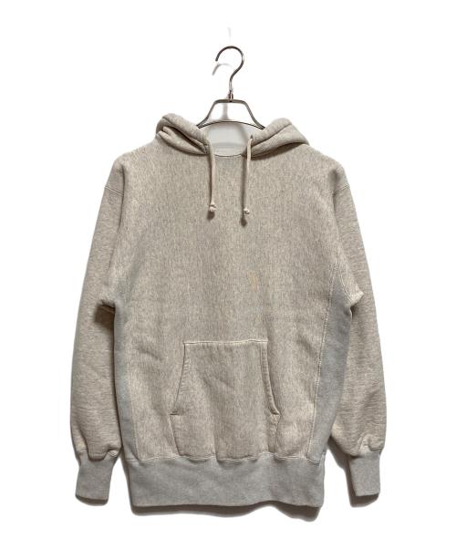Champion REVERSE WEAVE（チャンピオン リバース ウィーブ）Champion REVERSE WEAVE (チャンピオン リバース ウィーブ) プルオーバーアフターフーデッドスウェットシャツ グレー サイズ:Mの古着・服飾アイテム