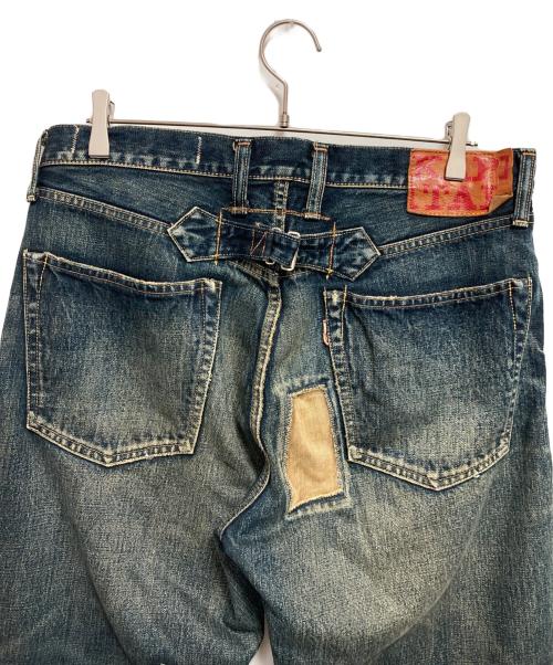 KAPITAL（キャピタル）KAPITAL (キャピタル) 襤褸パッチワークデニムパンツ インディゴ サイズ:XLの古着・服飾アイテム