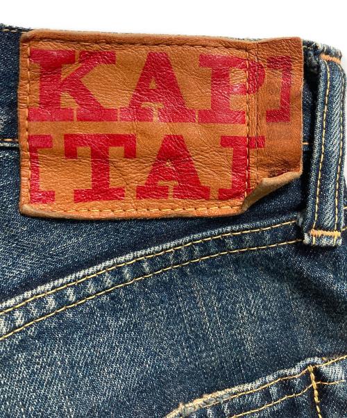 KAPITAL（キャピタル）KAPITAL (キャピタル) 襤褸パッチワークデニムパンツ インディゴ サイズ:XLの古着・服飾アイテム