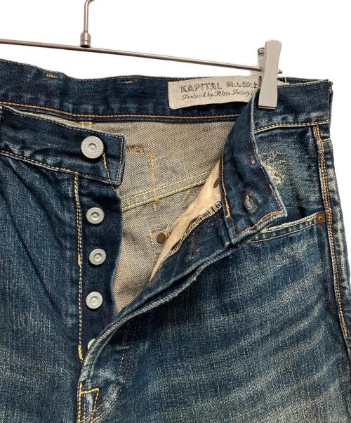 KAPITAL（キャピタル）KAPITAL (キャピタル) 襤褸パッチワークデニムパンツ インディゴ サイズ:XLの古着・服飾アイテム