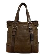 COACHコーチ）の古着「レザートートバッグ」｜ブラウン