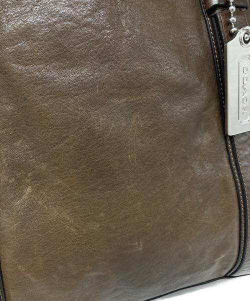 COACH（コーチ）COACH (コーチ) レザートートバッグ ブラウンの古着・服飾アイテム