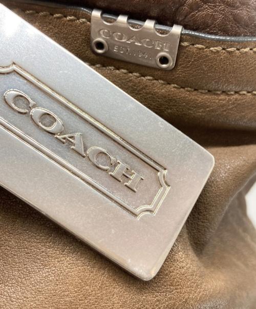 COACH（コーチ）COACH (コーチ) レザートートバッグ ブラウンの古着・服飾アイテム