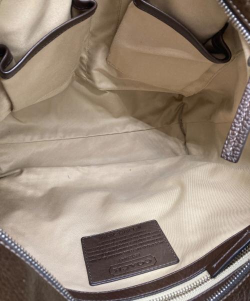 COACH（コーチ）COACH (コーチ) レザートートバッグ ブラウンの古着・服飾アイテム