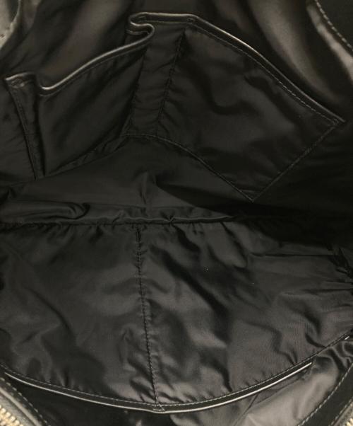 TUMI（トゥミ）TUMI (トゥミ) レザーハンドルナイロントートバッグ ブラックの古着・服飾アイテム