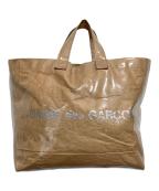 COMME des GARCONSコムデギャルソン）の古着「PVCトートバッグ」｜ブラウン