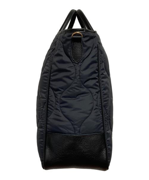 YOUNG & OLSEN The DRYGOODS STORE（ヤングアンドオルセン ザ ドライグッズストア）YOUNG & OLSEN The DRYGOODS STORE (ヤングアンドオルセン ザ ドライグッズストア) green label relaxing (グリーンレーベルリラクシング) 別注キルティングトートバッグ ブラックの古着・服飾アイテム
