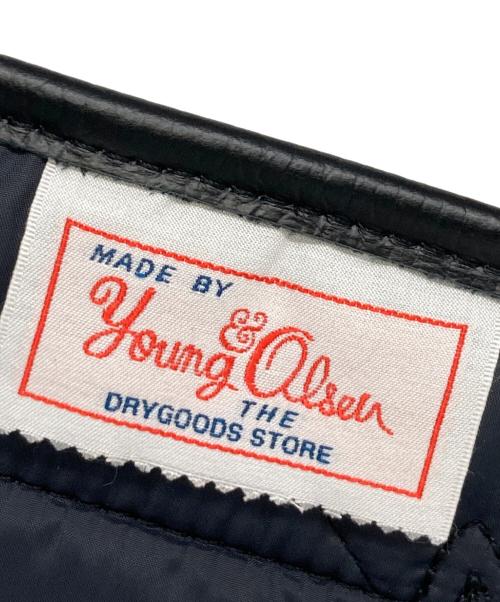 YOUNG & OLSEN The DRYGOODS STORE（ヤングアンドオルセン ザ ドライグッズストア）YOUNG & OLSEN The DRYGOODS STORE (ヤングアンドオルセン ザ ドライグッズストア) green label relaxing (グリーンレーベルリラクシング) 別注キルティングトートバッグ ブラックの古着・服飾アイテム