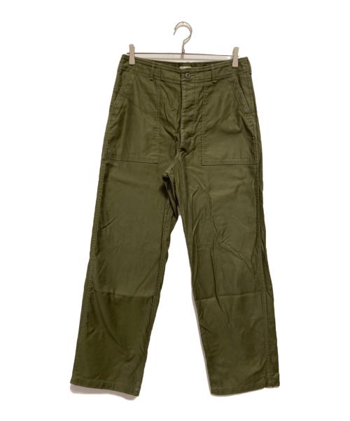 CIOTA（シオタ）CIOTA (シオタ) 別注スビンコットンバックサテンベイカーパンツ オリーブ サイズ:6の古着・服飾アイテム