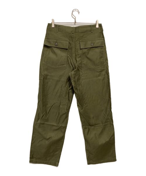 CIOTA（シオタ）CIOTA (シオタ) 別注スビンコットンバックサテンベイカーパンツ オリーブ サイズ:6の古着・服飾アイテム