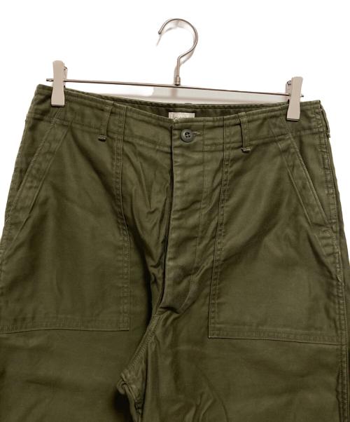 CIOTA（シオタ）CIOTA (シオタ) 別注スビンコットンバックサテンベイカーパンツ オリーブ サイズ:6の古着・服飾アイテム