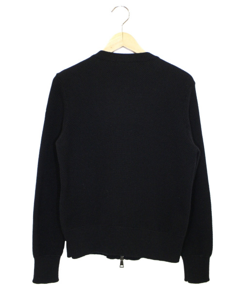 MONCLER（モンクレール）MONCLER (モンクレール) マグリオントリコアラカーディガン ブラック サイズ:L 2019SS MAGLIONE TRICOT ALLA COREANAの古着・服飾アイテム