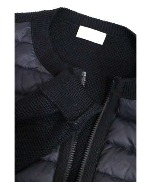 MONCLER（モンクレール）MONCLER (モンクレール) マグリオントリコアラカーディガン ブラック サイズ:L 2019SS MAGLIONE TRICOT ALLA COREANAの古着・服飾アイテム
