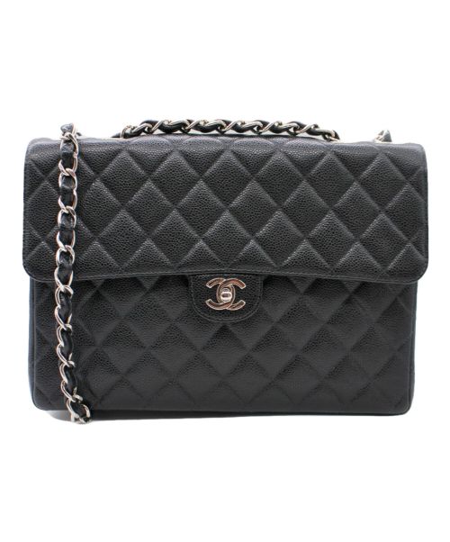 CHANEL（シャネル）CHANEL (シャネル) シングルフラップマトラッセ ブラック サイズ:30の古着・服飾アイテム