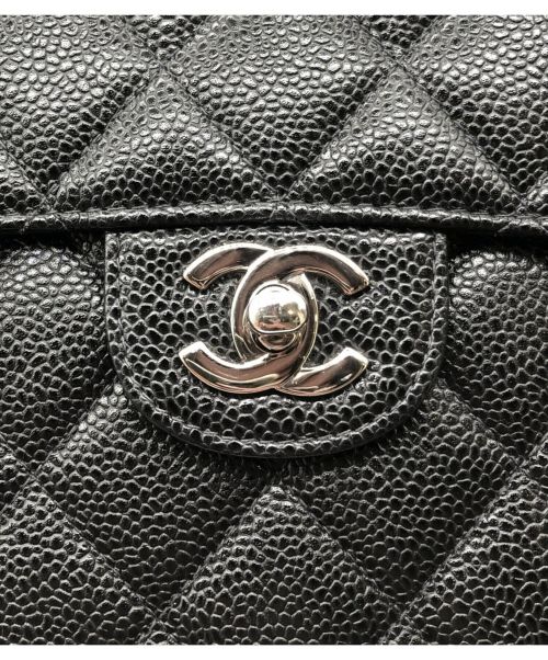 CHANEL（シャネル）CHANEL (シャネル) シングルフラップマトラッセ ブラック サイズ:30の古着・服飾アイテム