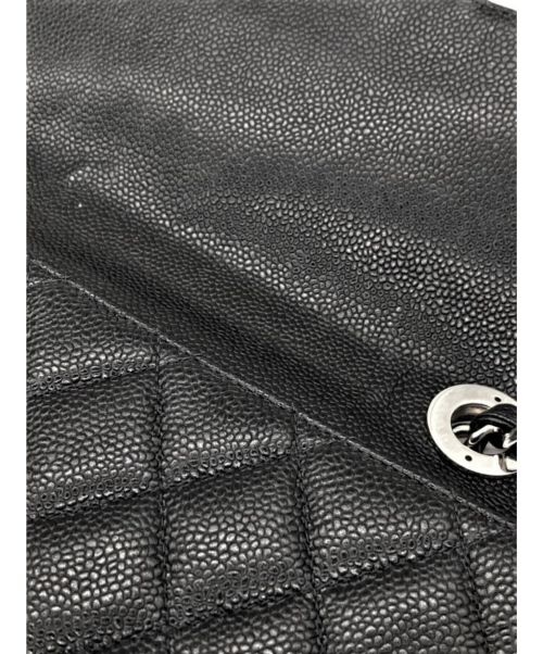 CHANEL（シャネル）CHANEL (シャネル) シングルフラップマトラッセ ブラック サイズ:30の古着・服飾アイテム
