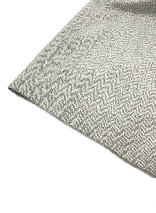 HERMES（エルメス）HERMES (エルメス) ウールカシミヤノースリーブワンピース グレー サイズ:40の古着・服飾アイテム