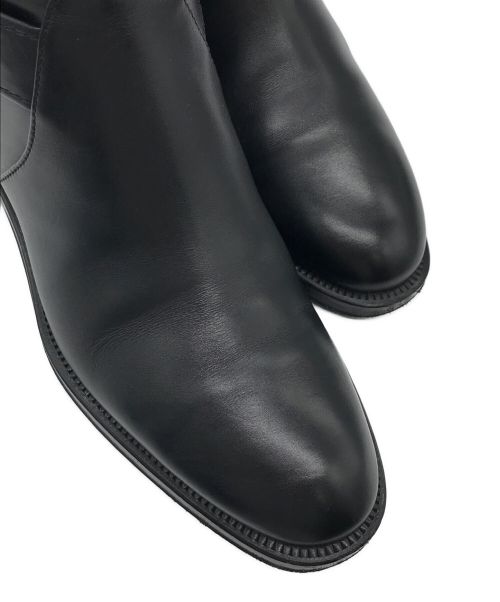 CHANEL（シャネル）CHANEL (シャネル) チェーンミドルブーツ ブラック サイズ:37 1/2の古着・服飾アイテム