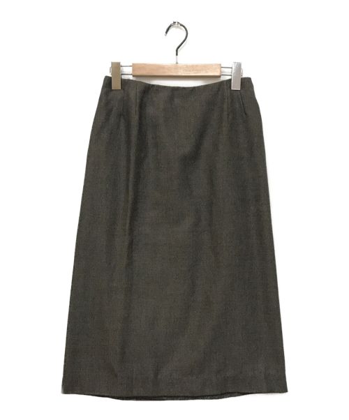 HERMES（エルメス）HERMES (エルメス) ヘリンボーンセットアップ ブラウン サイズ:38の古着・服飾アイテム