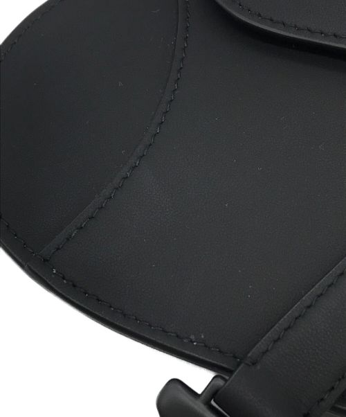 Christian Dior（クリスチャン ディオール）Christian Dior (クリスチャン ディオール) カーフスキンサドルポーチ ブラック サイズ:下記参照の古着・服飾アイテム