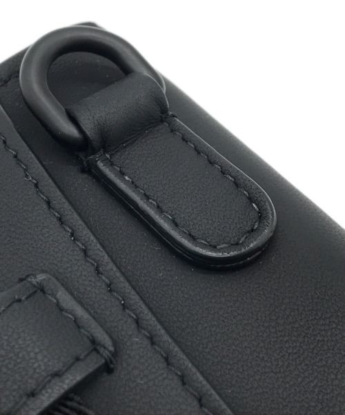 Christian Dior（クリスチャン ディオール）Christian Dior (クリスチャン ディオール) カーフスキンサドルポーチ ブラック サイズ:下記参照の古着・服飾アイテム