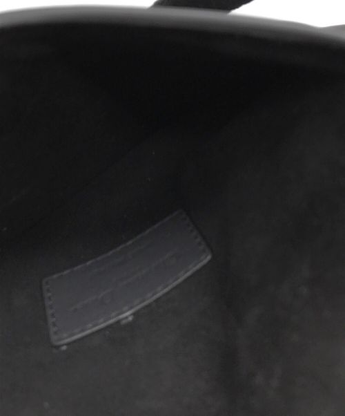 Christian Dior（クリスチャン ディオール）Christian Dior (クリスチャン ディオール) カーフスキンサドルポーチ ブラック サイズ:下記参照の古着・服飾アイテム