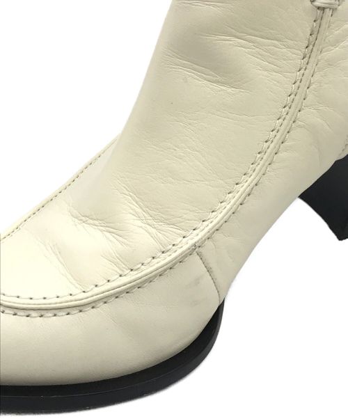 OE（オーエ）OE (オーエ) LEATHER SHORT BOOTS アイボリー サイズ:38の古着・服飾アイテム