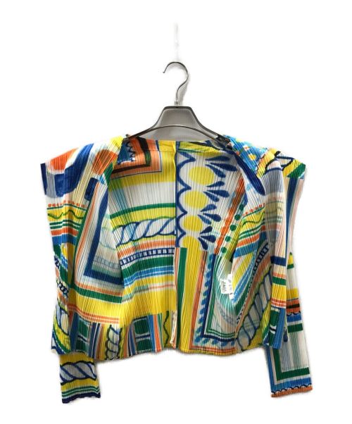 PLEATS PLEASE（プリーツプリーズ）PLEATS PLEASE (プリーツプリーズ) 総柄 プリーツ ジャケット マルチカラー サイズ:3の古着・服飾アイテム