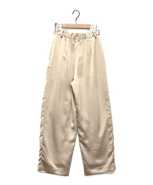 CLANE（クラネ）CLANE (クラネ) Satin Slacks Pants アイボリーの古着・服飾アイテム